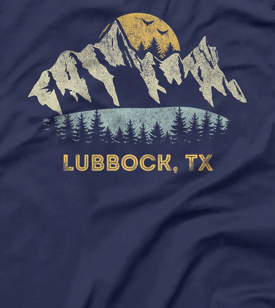 Lubbock Texas Mountain Sunset Sunrise TX Premium T-Shirt