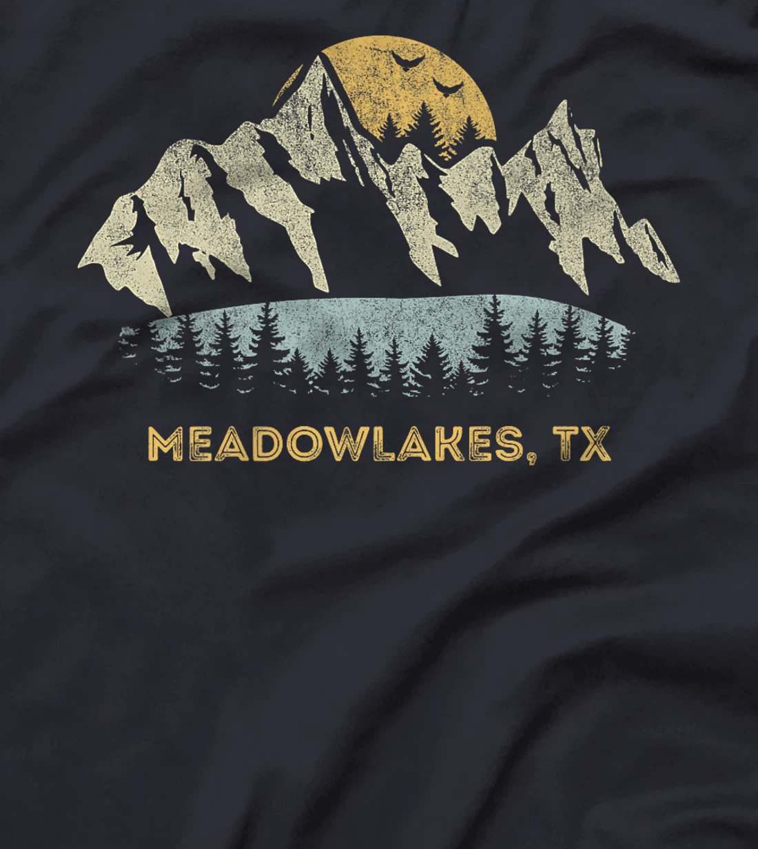 Meadowlakes Texas Mountain Sunset Sunrise TX Premium T-Shirt