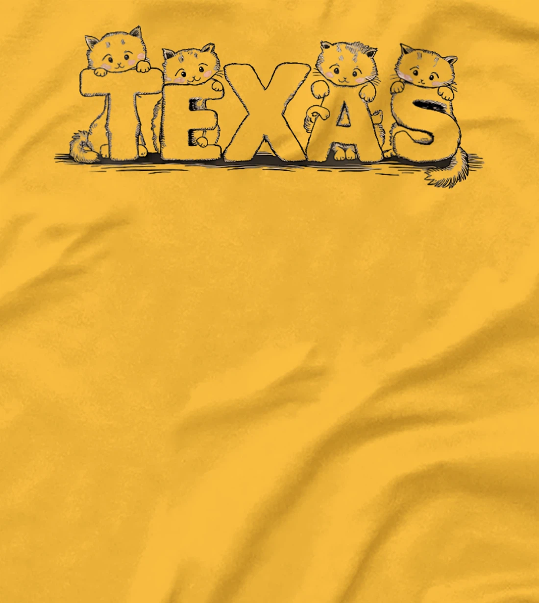 Womens Cute Cats and Texas - Cat Lover T-Shirt