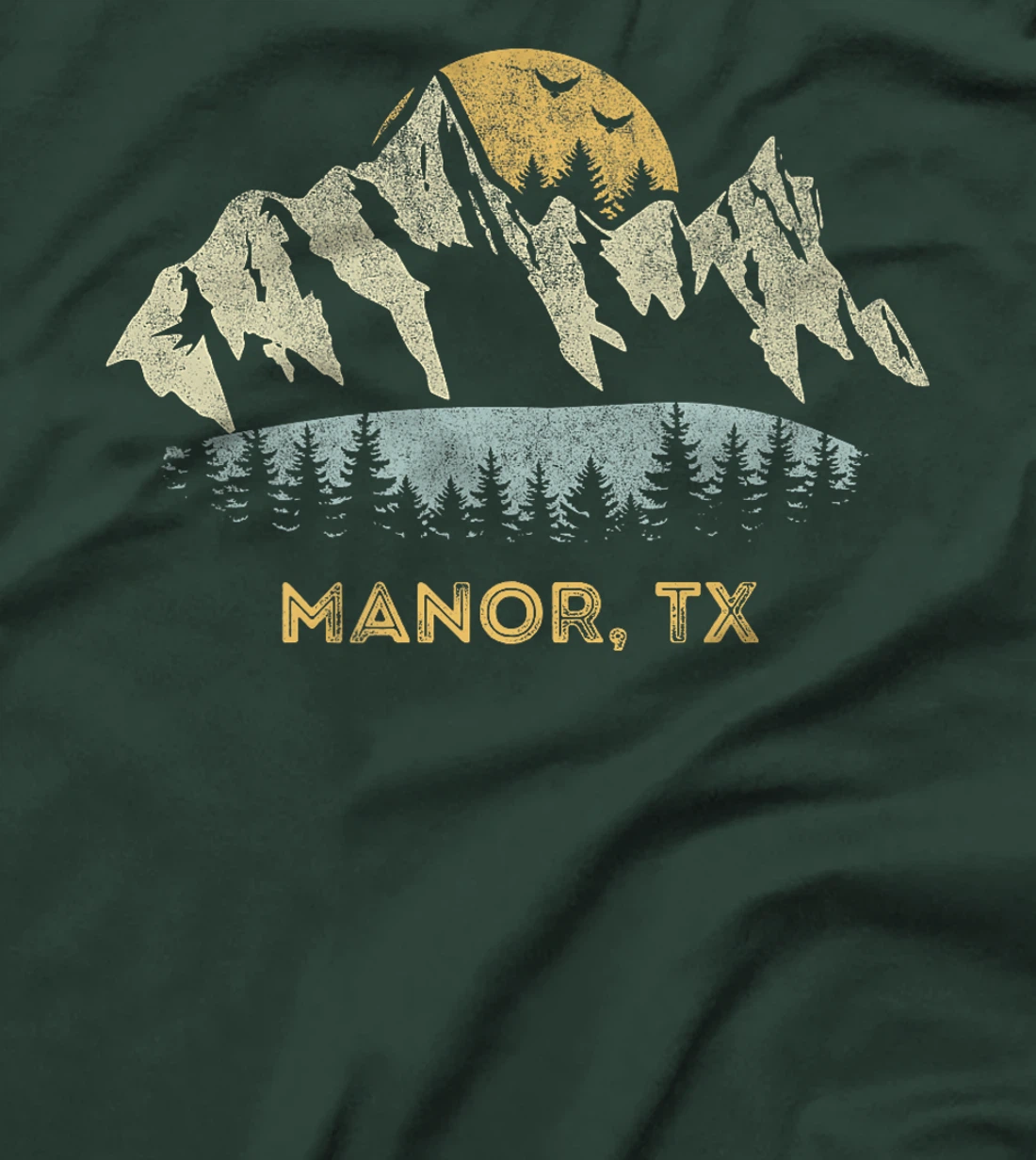 Manor Texas Mountain Sunset Sunrise TX Premium T-Shirt