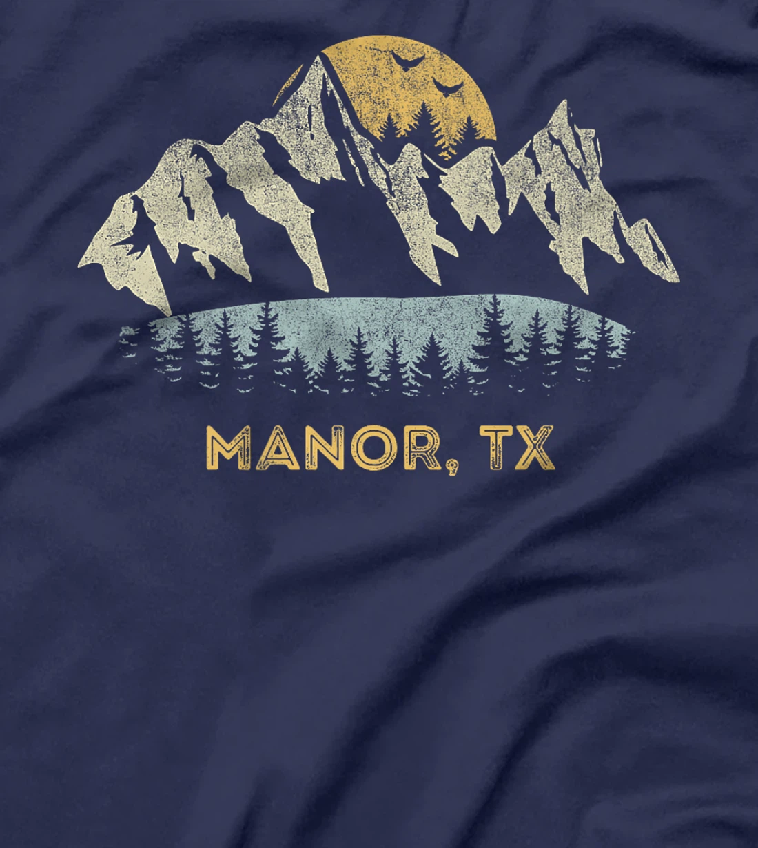 Manor Texas Mountain Sunset Sunrise TX Premium T-Shirt