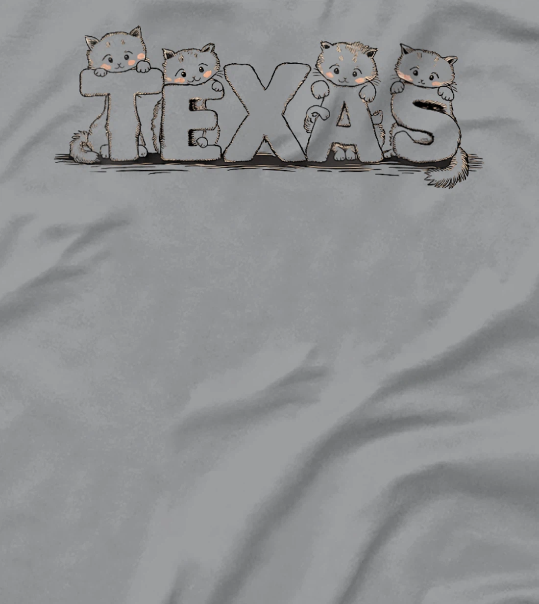 Womens Cute Cats and Texas - Cat Lover T-Shirt