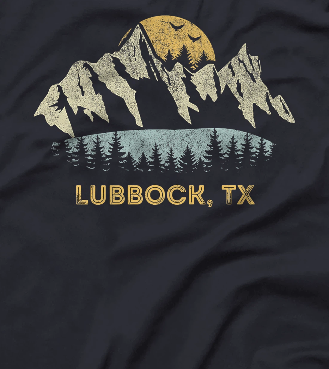 Lubbock Texas Mountain Sunset Sunrise TX Premium T-Shirt