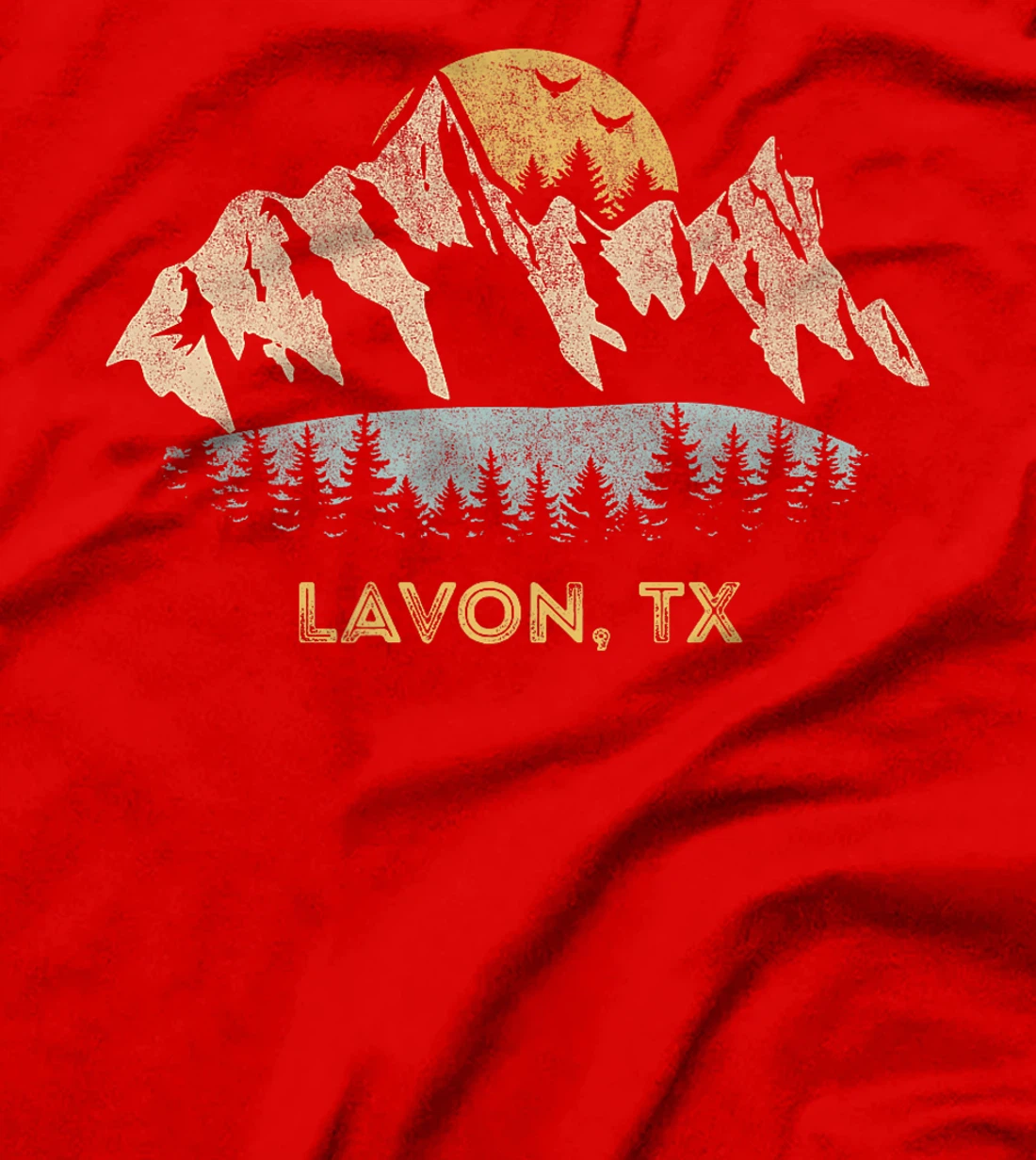 Womens Lavon Texas Mountain Sunset Sunrise TX T-Shirt