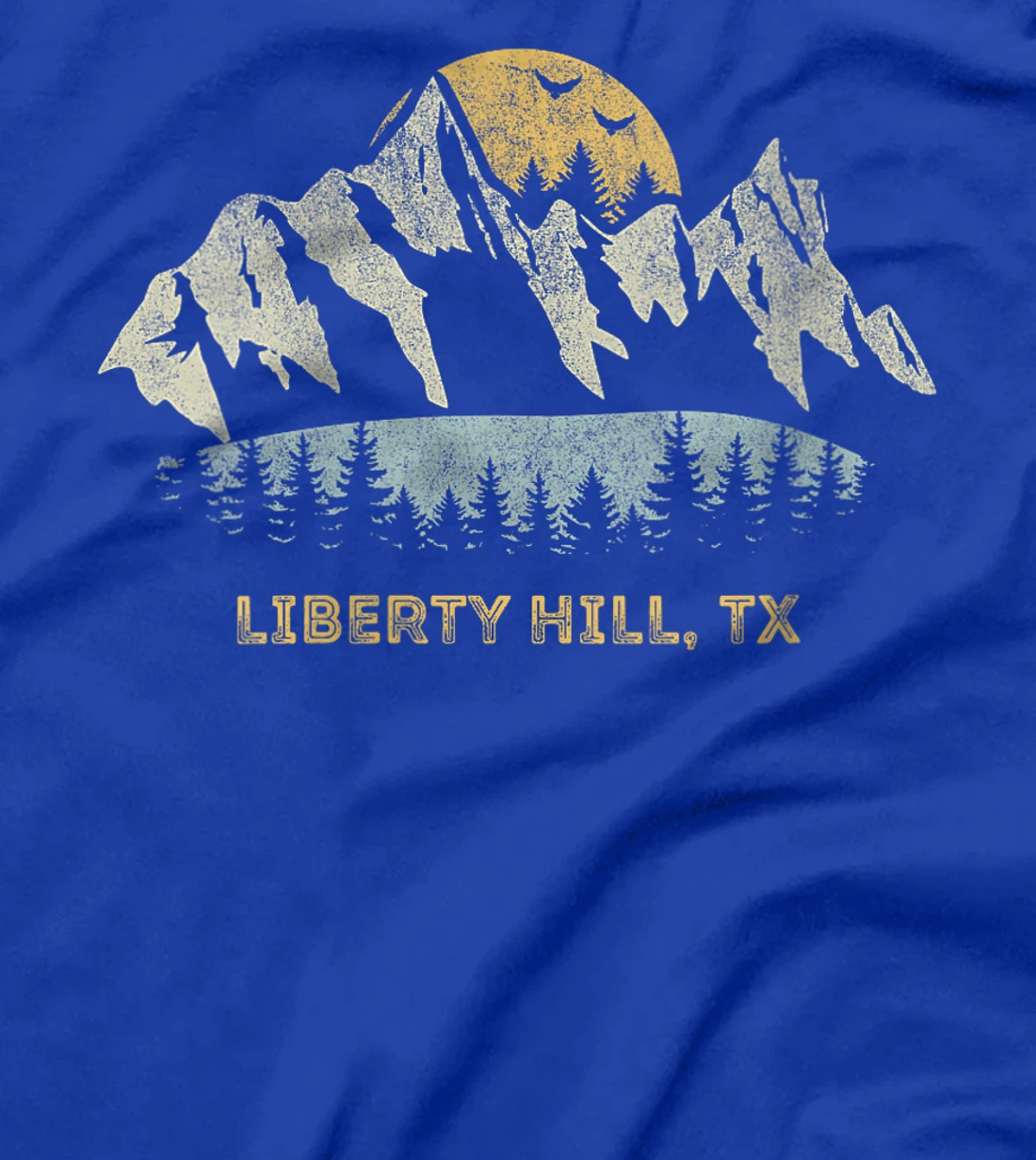 Womens Liberty Hill Texas Mountain Sunset Sunrise TX T-Shirt