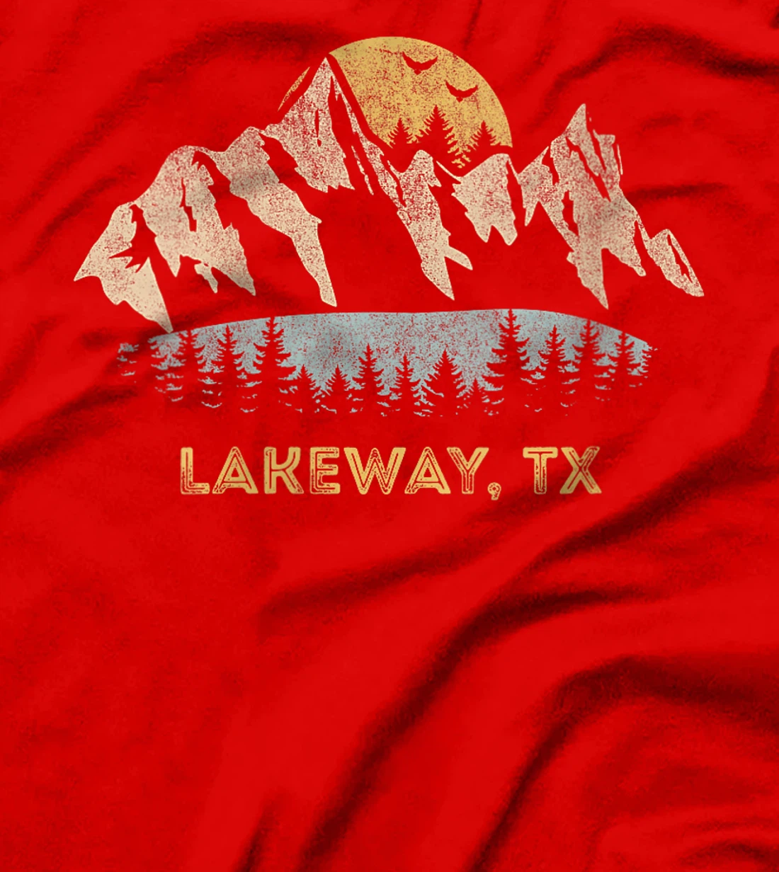 Womens Lakeway Texas Mountain Sunset Sunrise TX T-Shirt