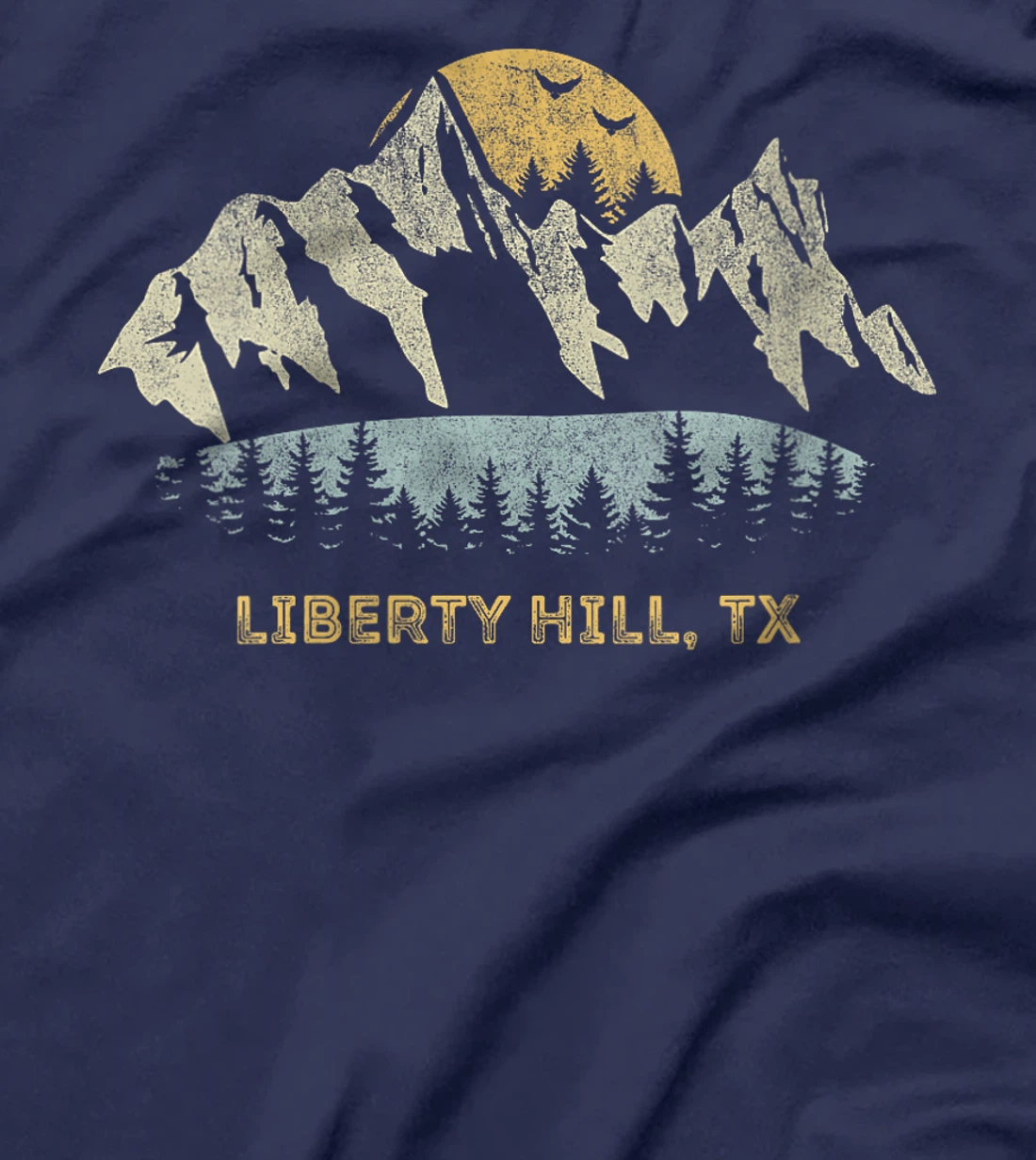 Womens Liberty Hill Texas Mountain Sunset Sunrise TX T-Shirt