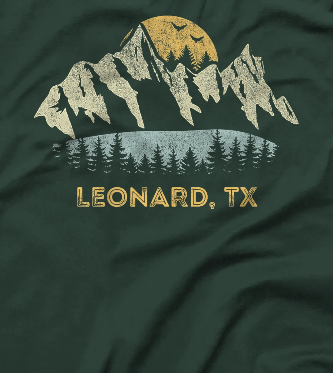 Leonard Texas Mountain Sunset Sunrise TX Premium T-Shirt