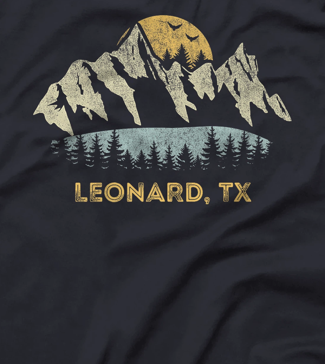 Leonard Texas Mountain Sunset Sunrise TX Premium T-Shirt