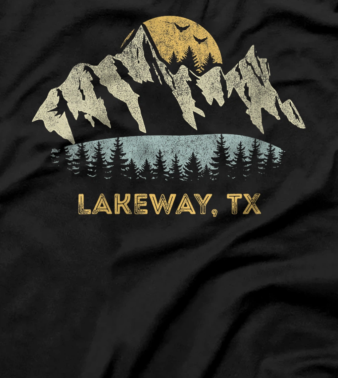 Womens Lakeway Texas Mountain Sunset Sunrise TX T-Shirt