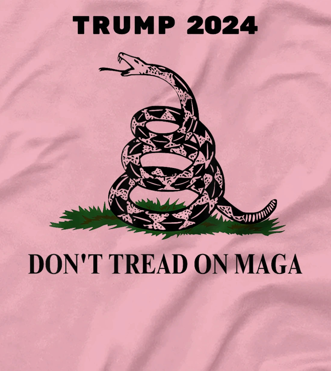 Trump 2024 Don't Tread On MAGA Snake Rattlesnake On Grass T-Shirt
