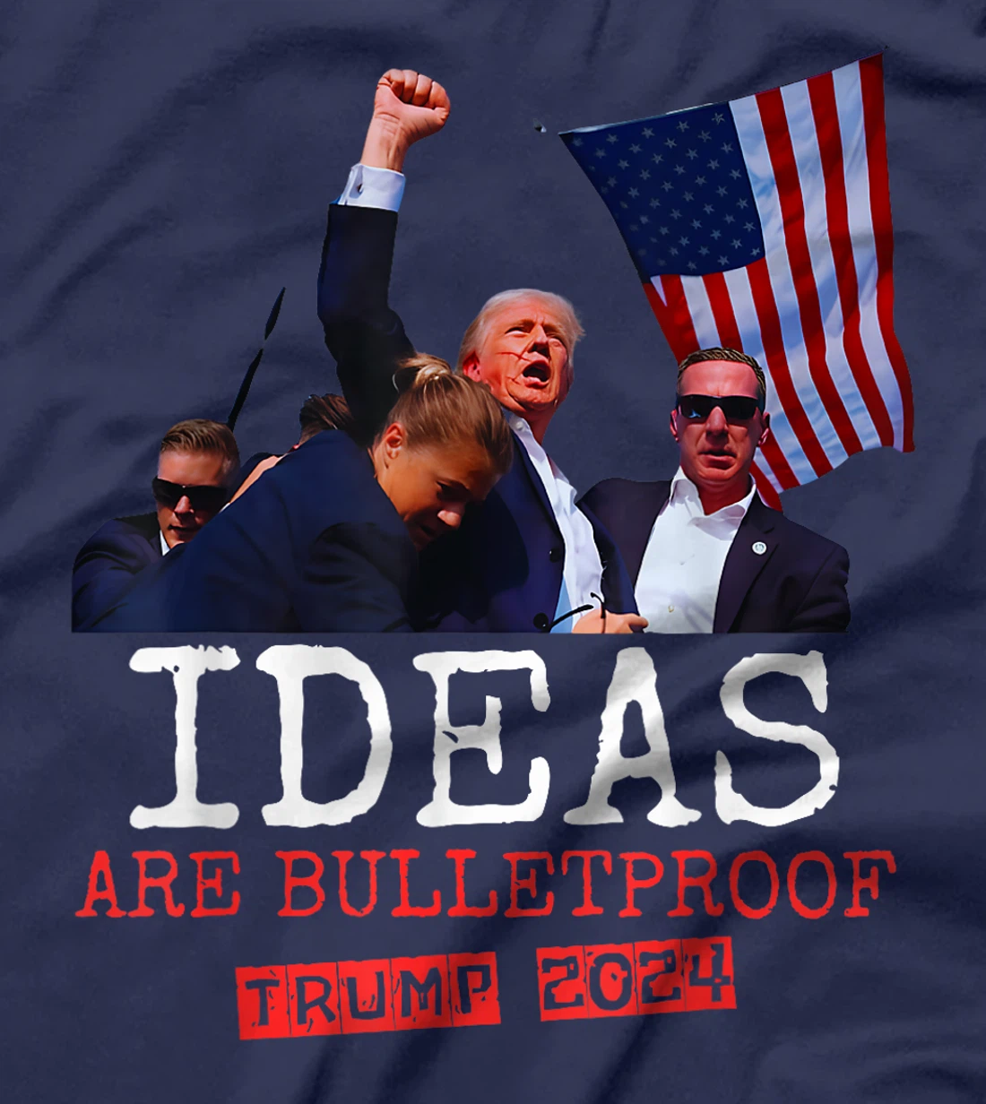 Trump Shirt 2024 Ideas Are Bulletproof Trump 2024 T-Shirt