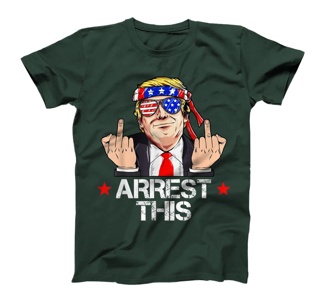 Trump Arrest This Funny Trump 2024 Convicted Felon (on Back) T-Shirt
