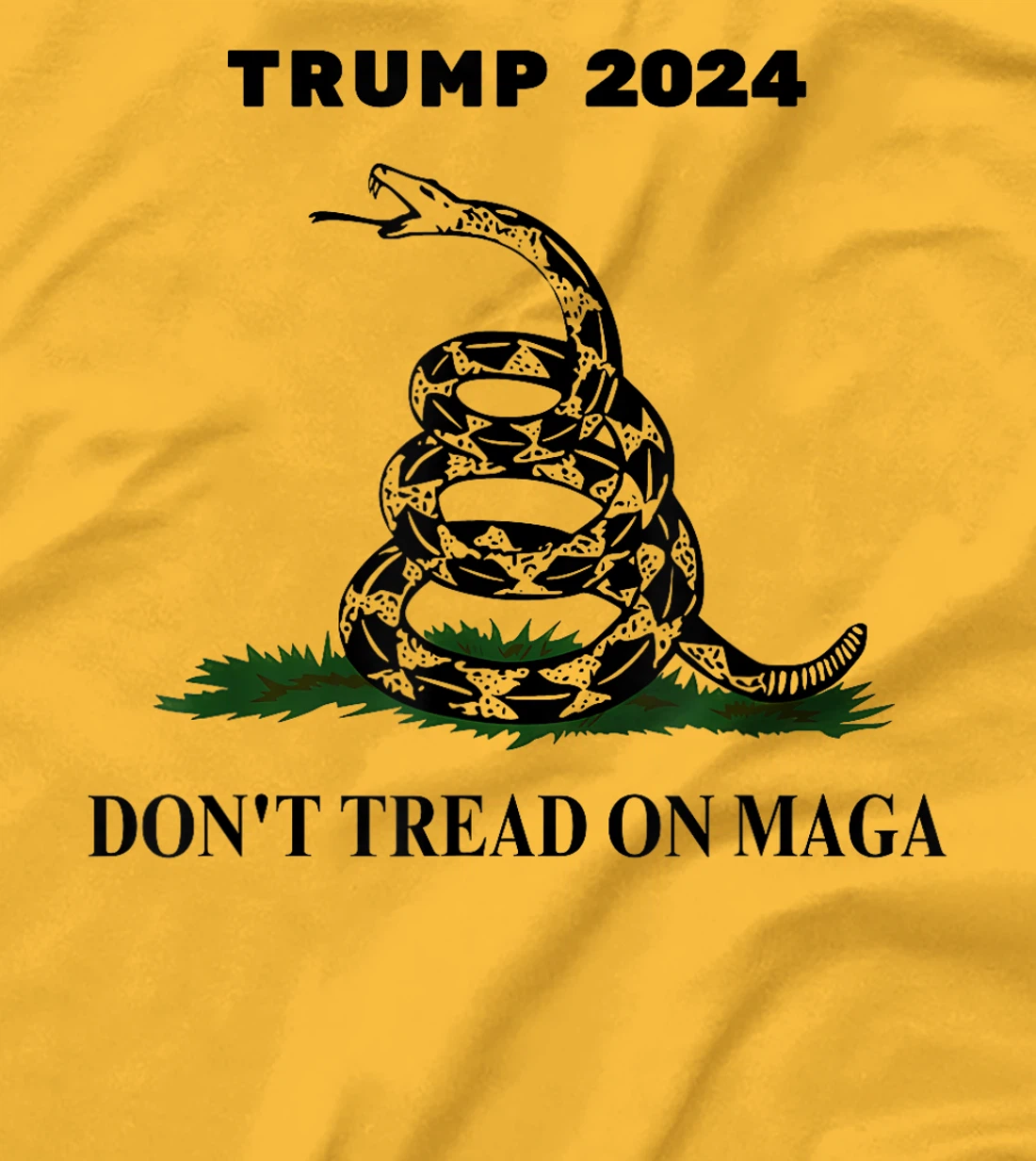 Trump 2024 Don't Tread On MAGA Snake Rattlesnake On Grass T-Shirt