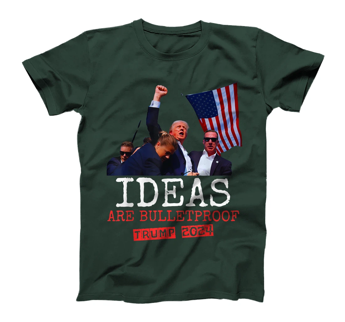 Trump Shirt 2024 Ideas Are Bulletproof Trump 2024 T-Shirt