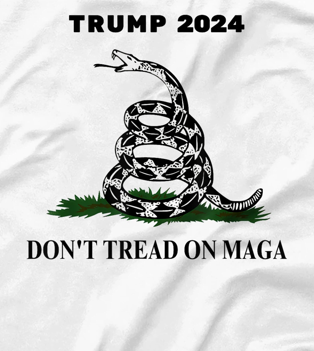 Trump 2024 Don't Tread On MAGA Snake Rattlesnake On Grass T-Shirt