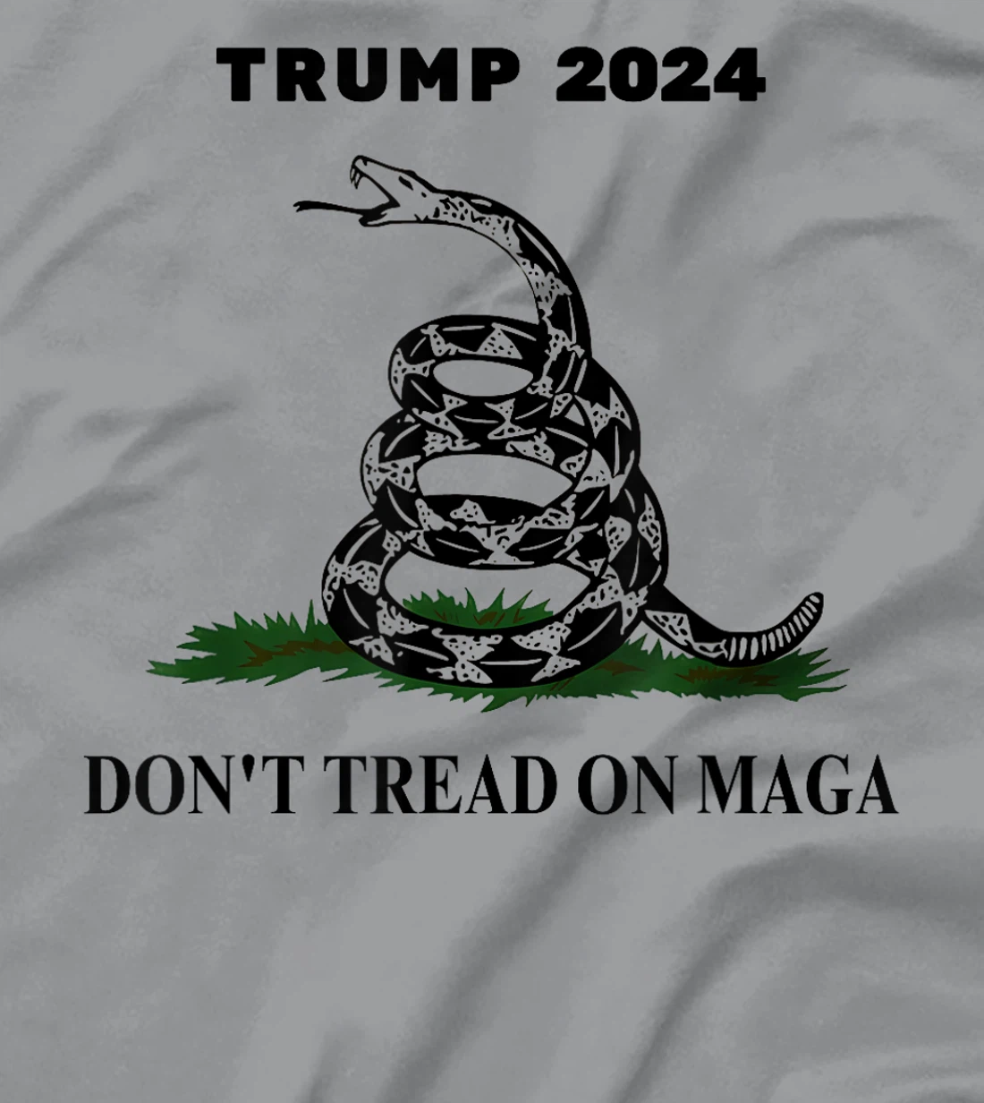 Trump 2024 Don't Tread On MAGA Snake Rattlesnake On Grass T-Shirt