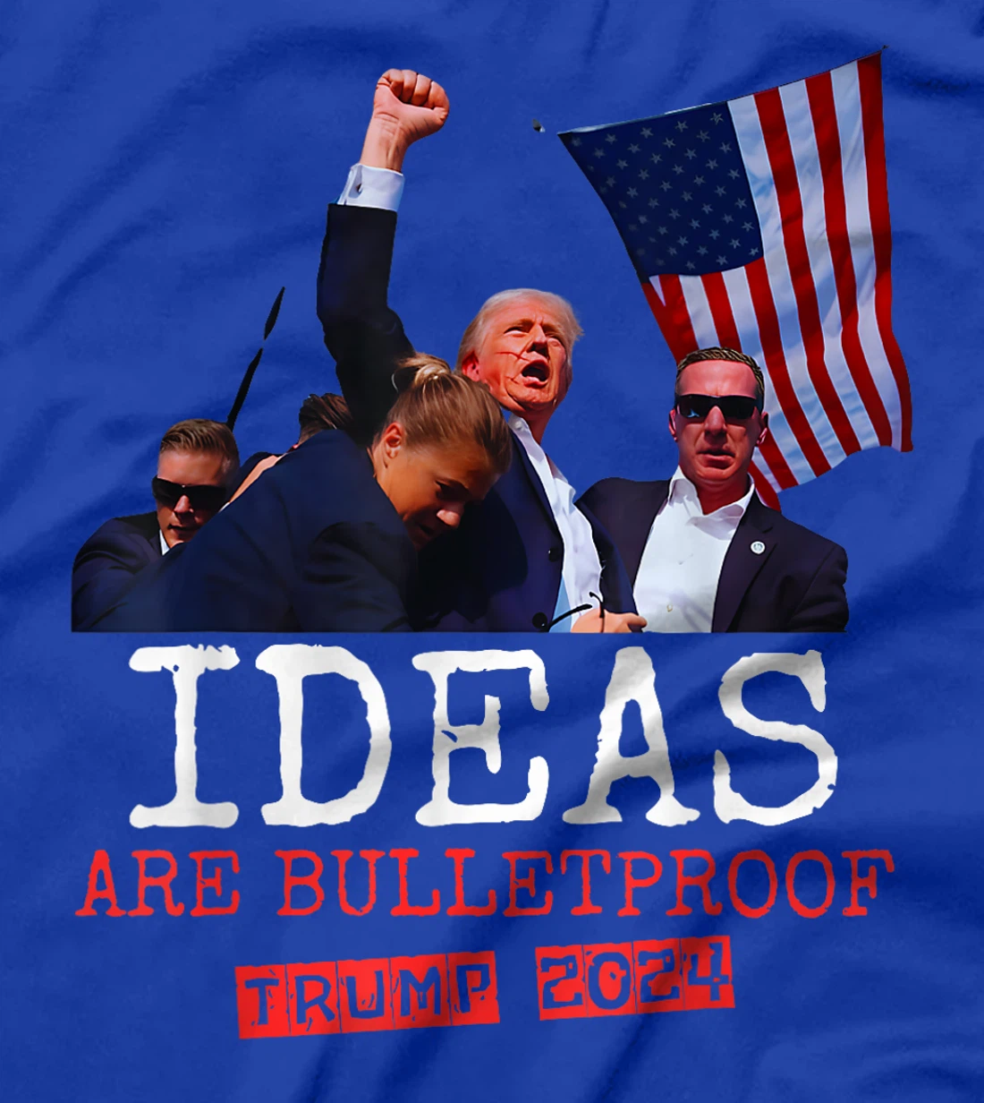 Trump Shirt 2024 Ideas Are Bulletproof Trump 2024 T-Shirt
