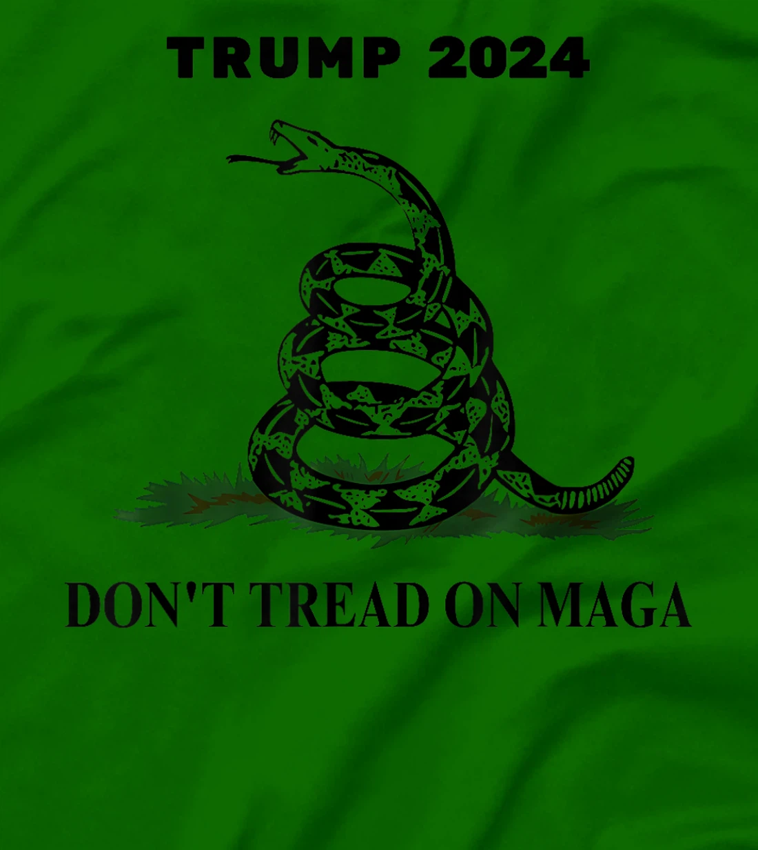 Trump 2024 Don't Tread On MAGA Snake Rattlesnake On Grass T-Shirt
