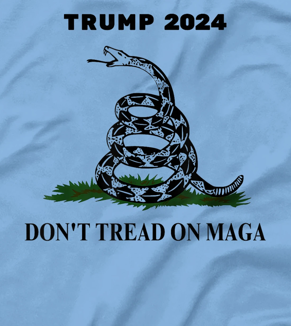 Trump 2024 Don't Tread On MAGA Snake Rattlesnake On Grass T-Shirt