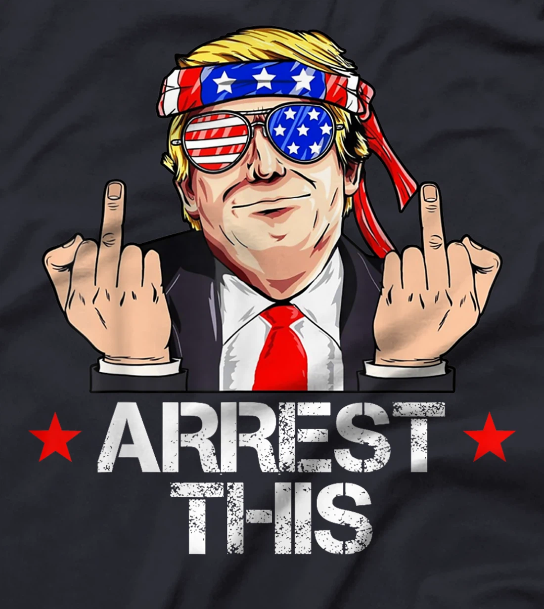 Trump Arrest This Funny Trump 2024 Convicted Felon (on Back) T-Shirt