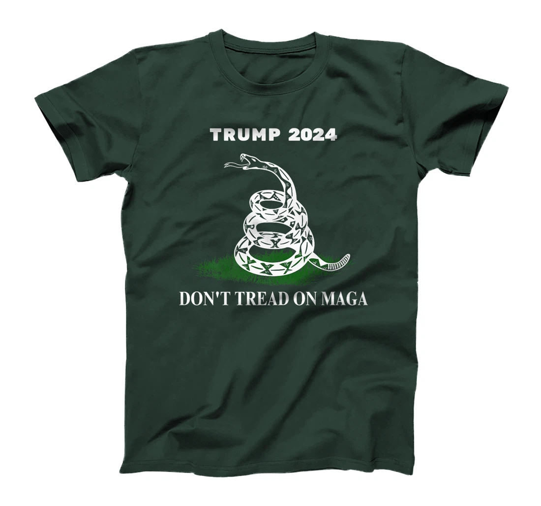 Trump 2024 Don't Tread On MAGA Snake Rattlesnake On Grass Premium T-Shirt
