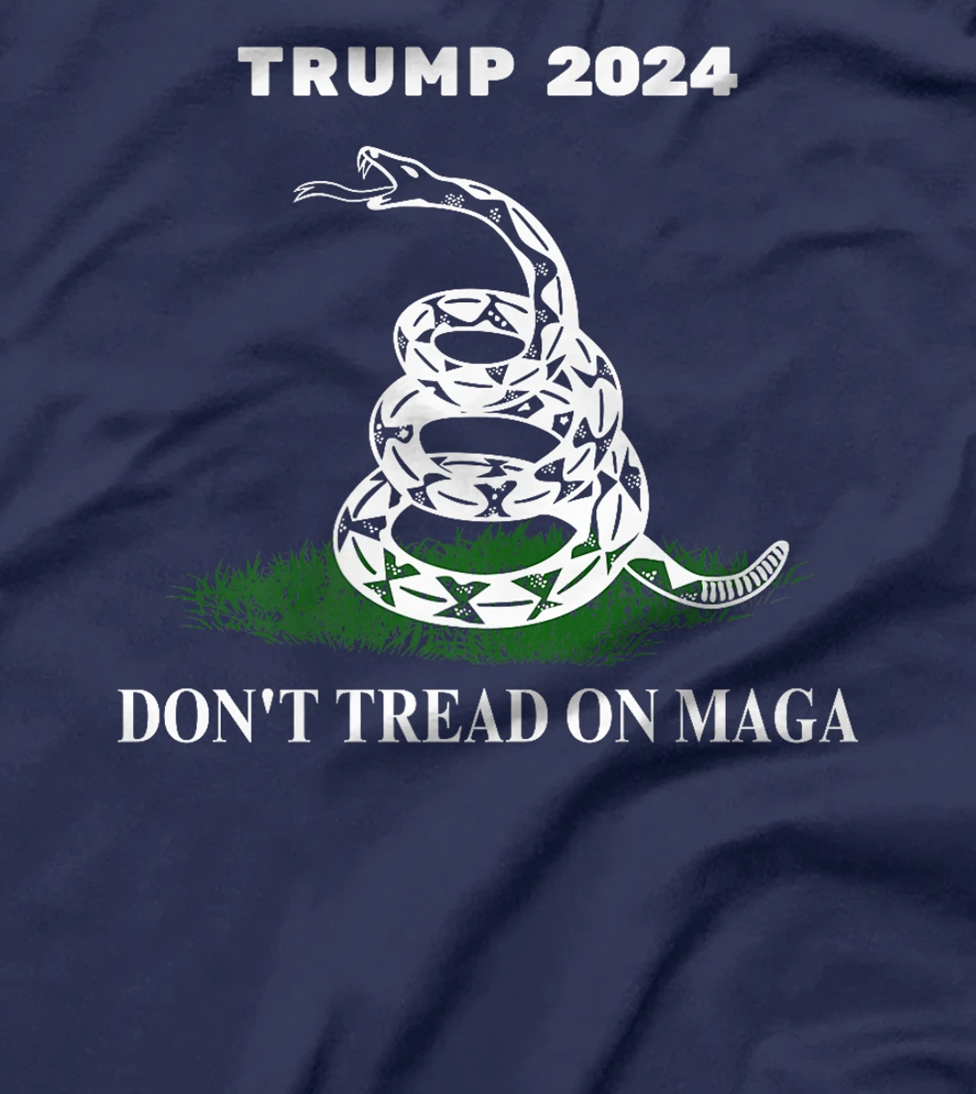 Trump 2024 Don't Tread On MAGA Snake Rattlesnake On Grass Premium T-Shirt