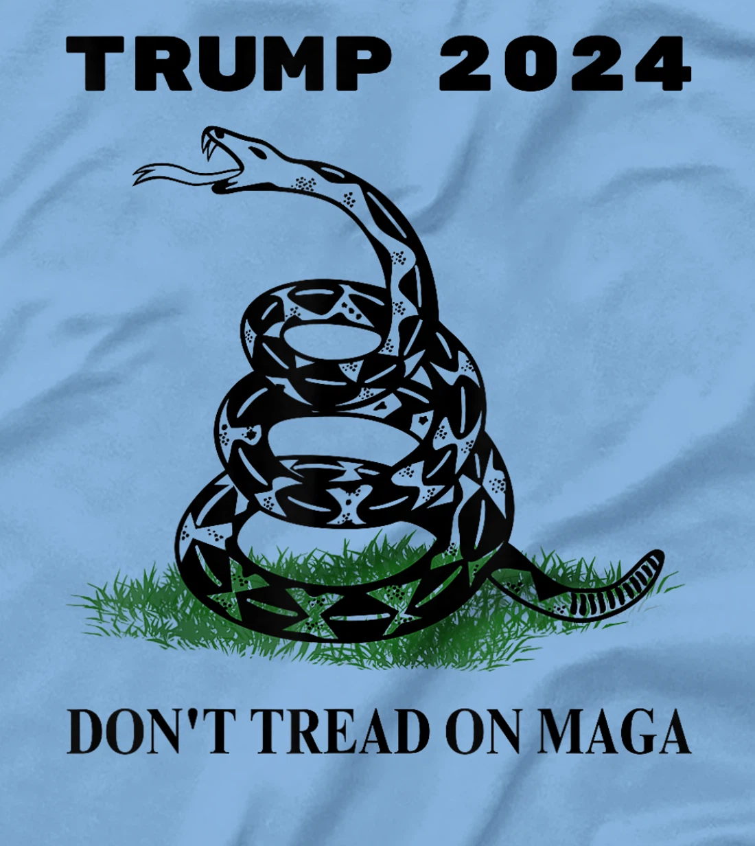 Trump 2024 Don't Tread On MAGA Snake Rattlesnake On Grass T-Shirt