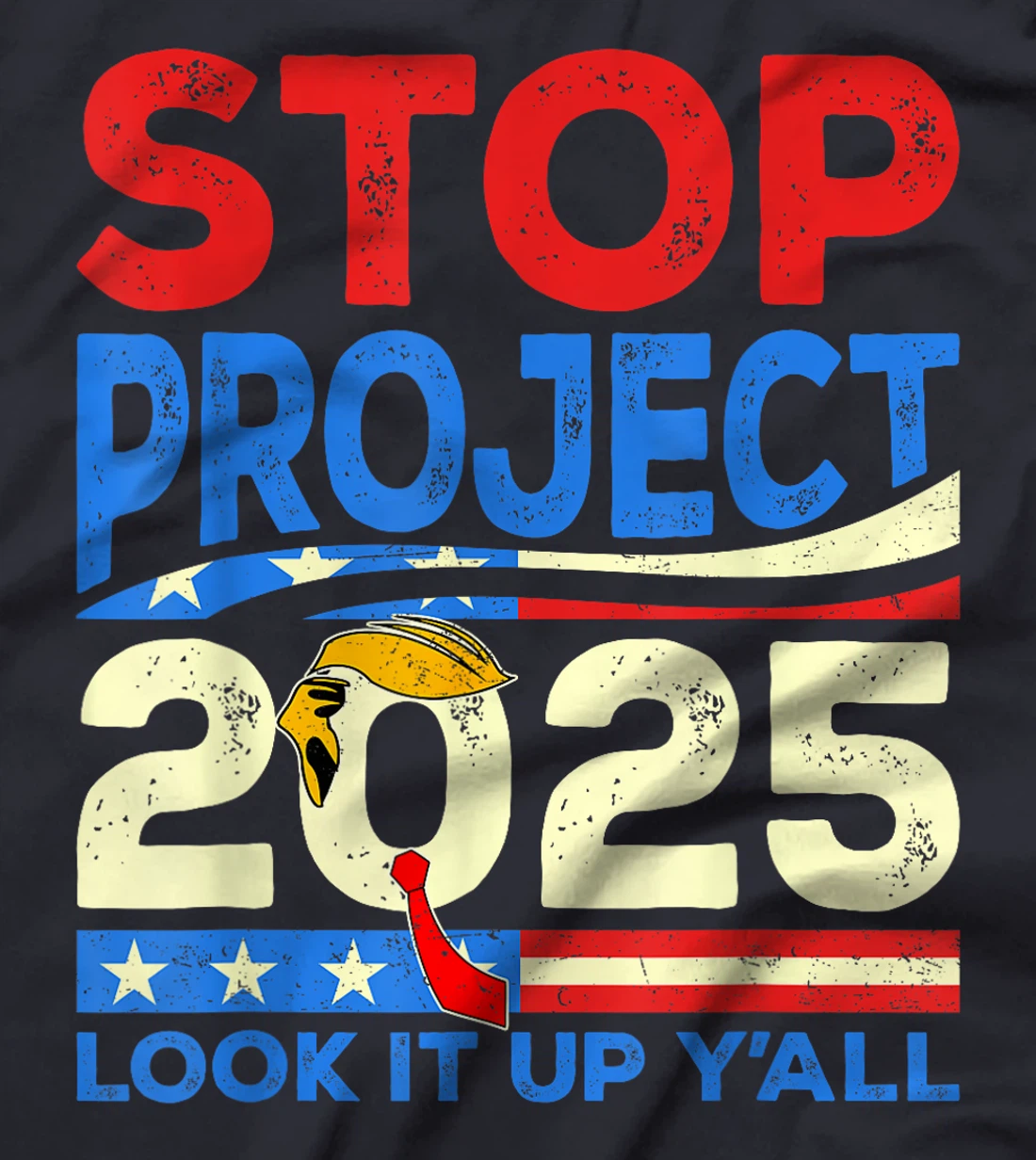 Vintage Anti Trump 2025 For Men Women T-Shirt