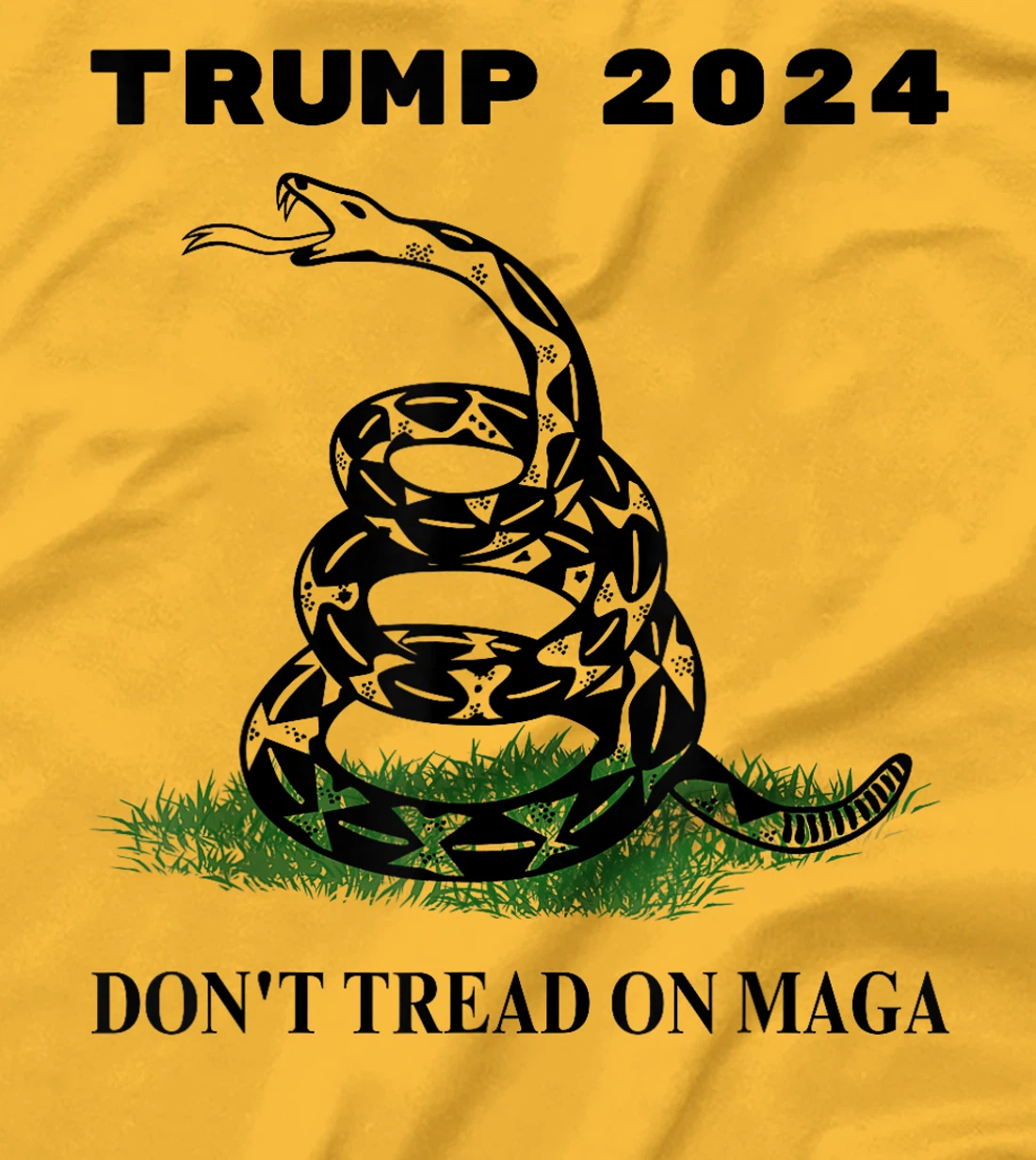 Trump 2024 Don't Tread On MAGA Snake Rattlesnake On Grass T-Shirt