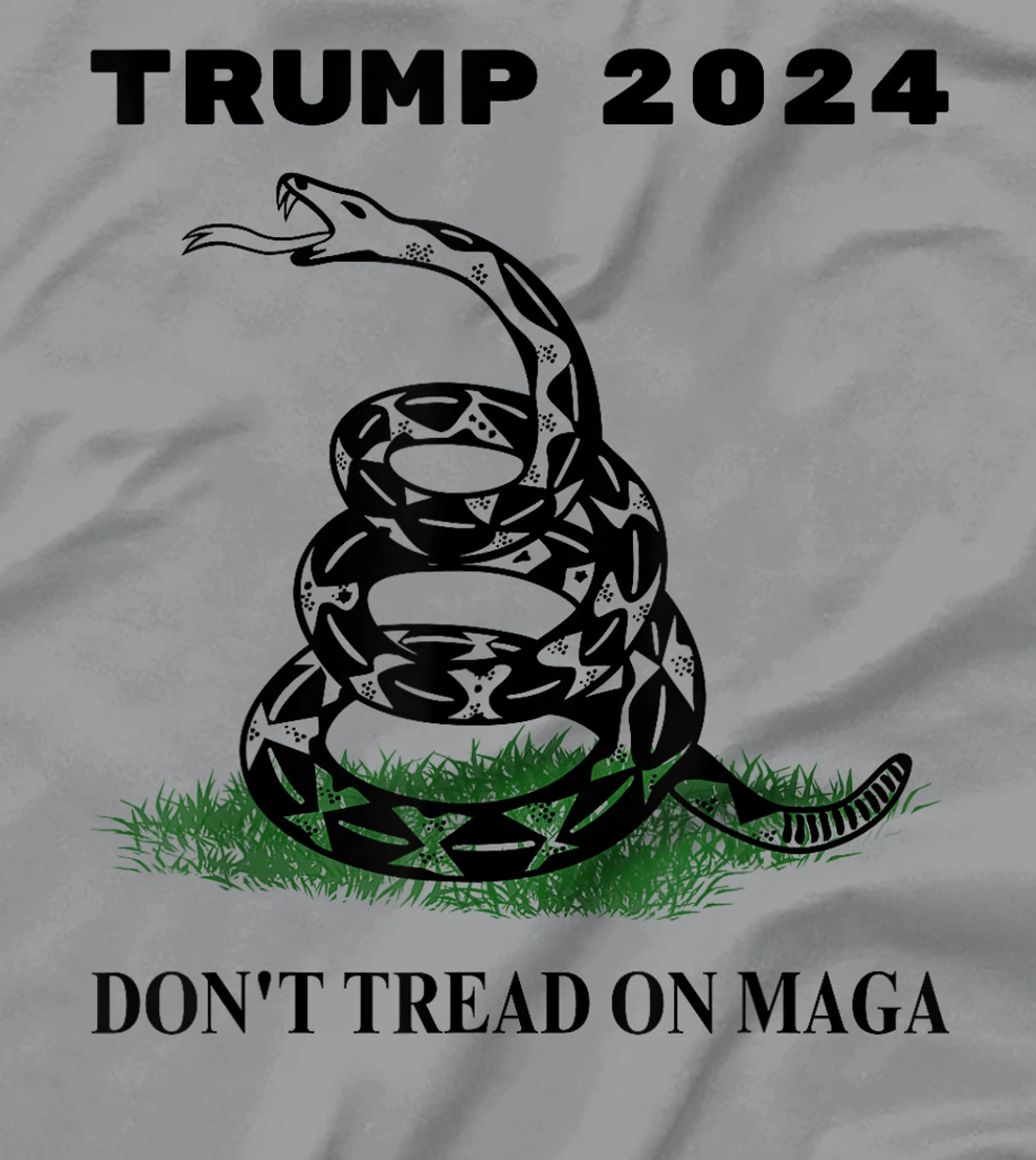 Trump 2024 Don't Tread On MAGA Snake Rattlesnake On Grass T-Shirt