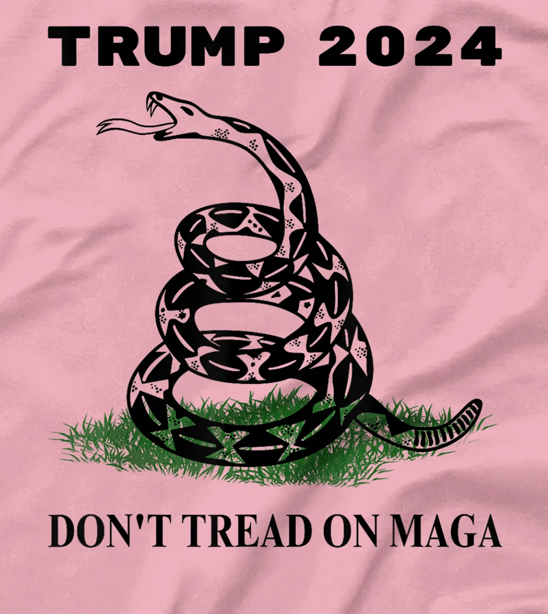 Trump 2024 Don't Tread On MAGA Snake Rattlesnake On Grass T-Shirt