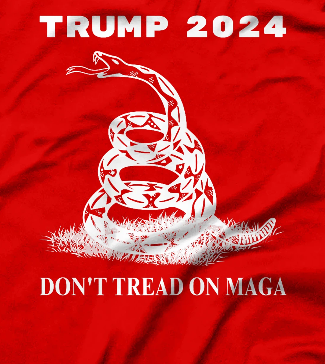 Trump 2024 Don't Tread On MAGA Snake Rattlesnake On Grass Premium T-Shirt