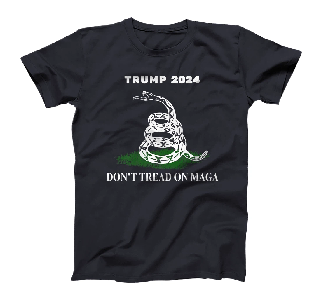 Trump 2024 Don't Tread On MAGA Snake Rattlesnake On Grass Premium T-Shirt