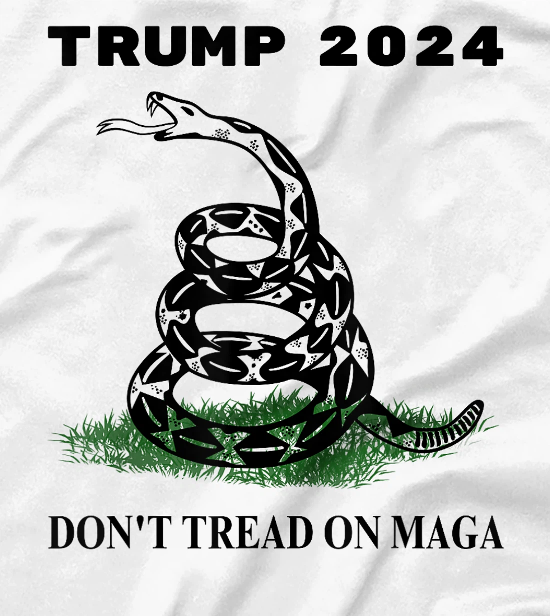 Trump 2024 Don't Tread On MAGA Snake Rattlesnake On Grass T-Shirt