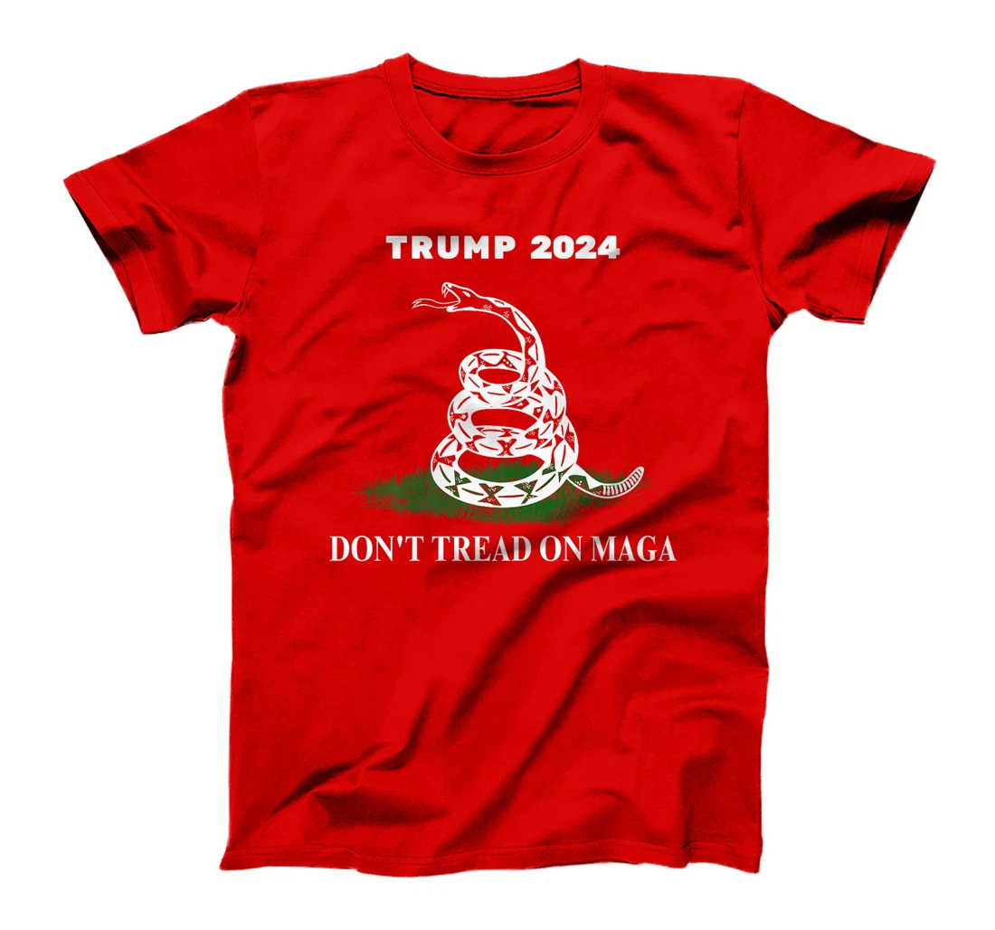 Trump 2024 Don't Tread On MAGA Snake Rattlesnake On Grass Premium T-Shirt