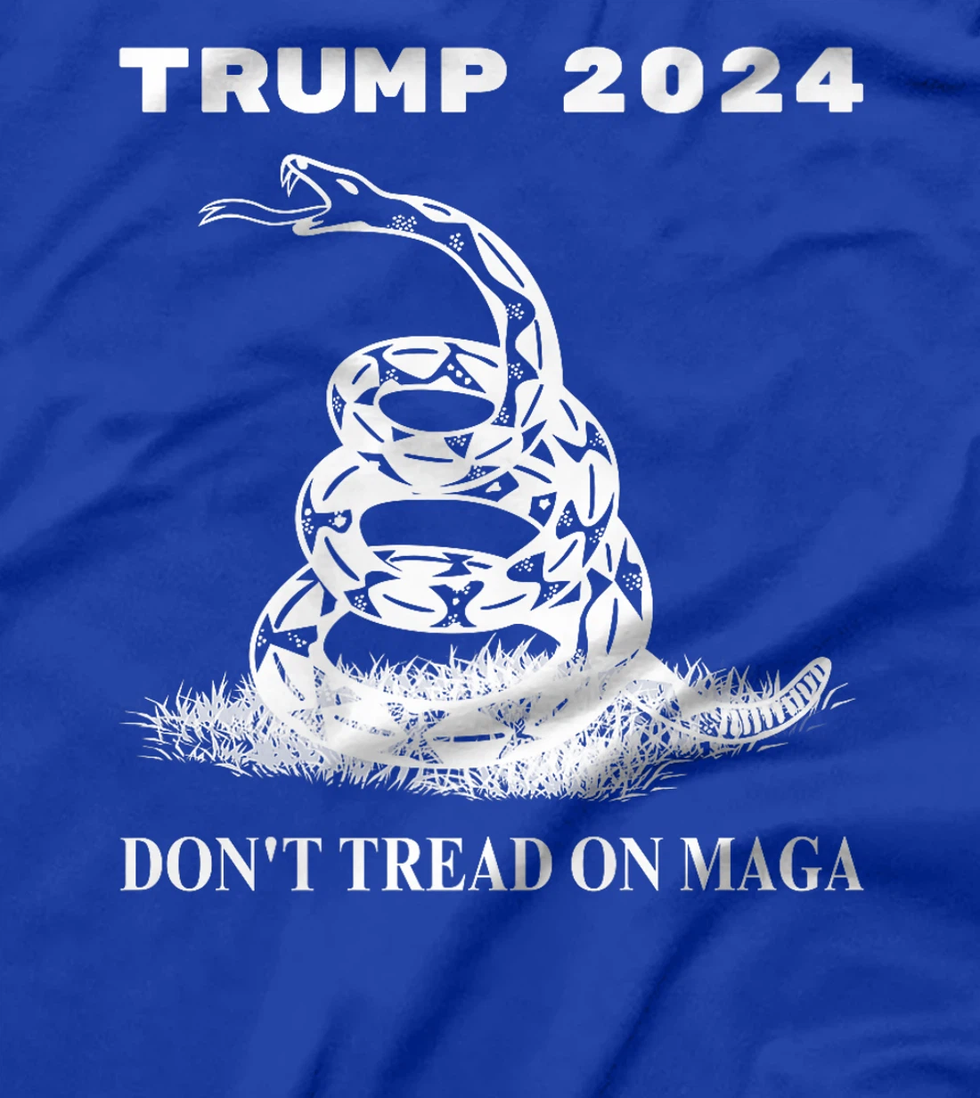 Trump 2024 Don't Tread On MAGA Snake Rattlesnake On Grass Premium T-Shirt