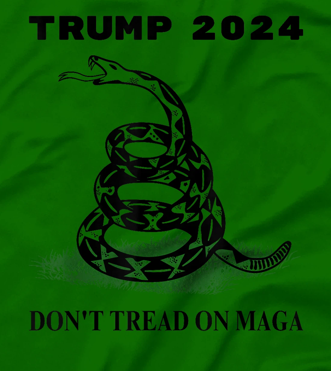 Trump 2024 Don't Tread On MAGA Snake Rattlesnake On Grass T-Shirt