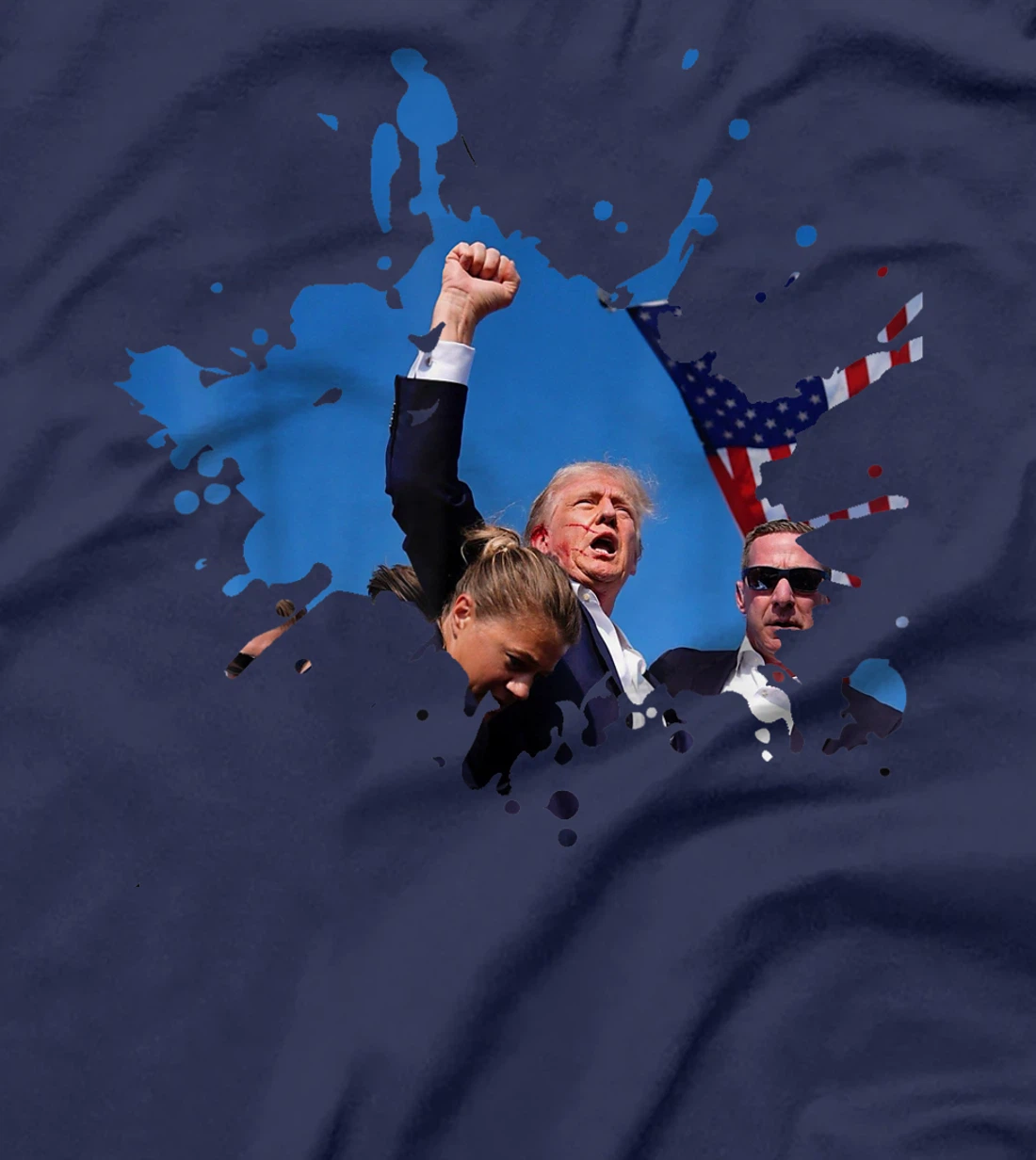 Triumphant Trump: Defend Democracy Political T-Shirt