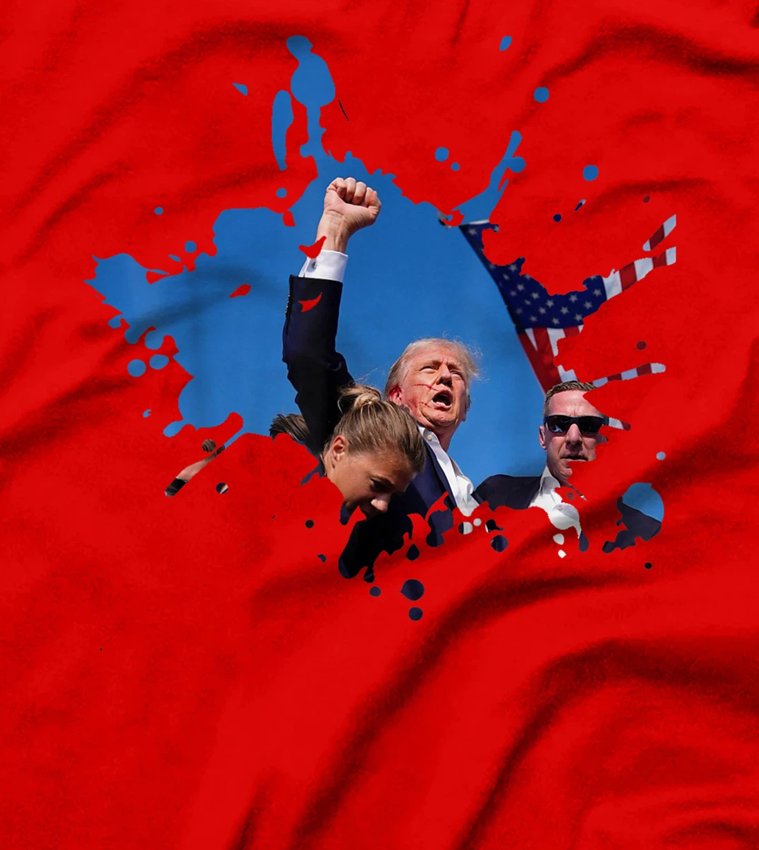Triumphant Trump: Defend Democracy Political T-Shirt