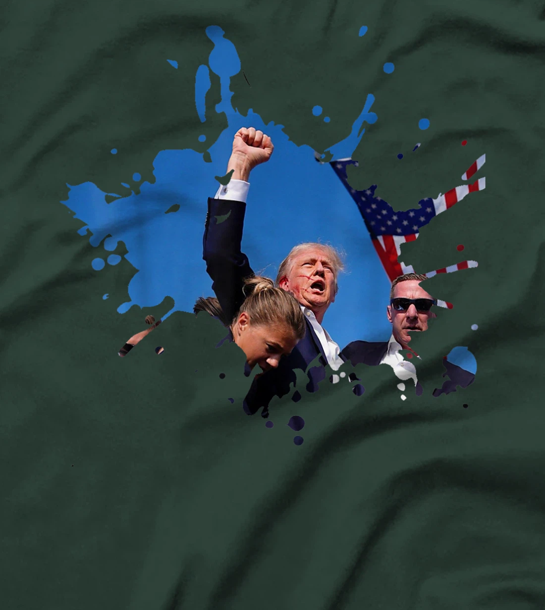 Triumphant Trump: Defend Democracy Political T-Shirt