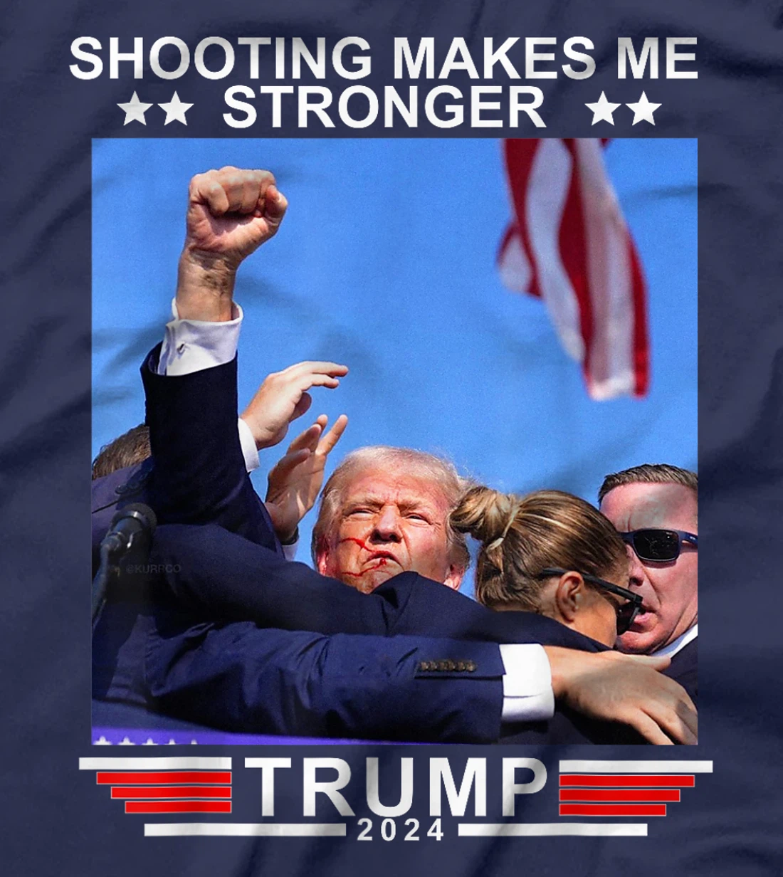 Shooting Makes Me Stronger Trump 2024 T-Shirt