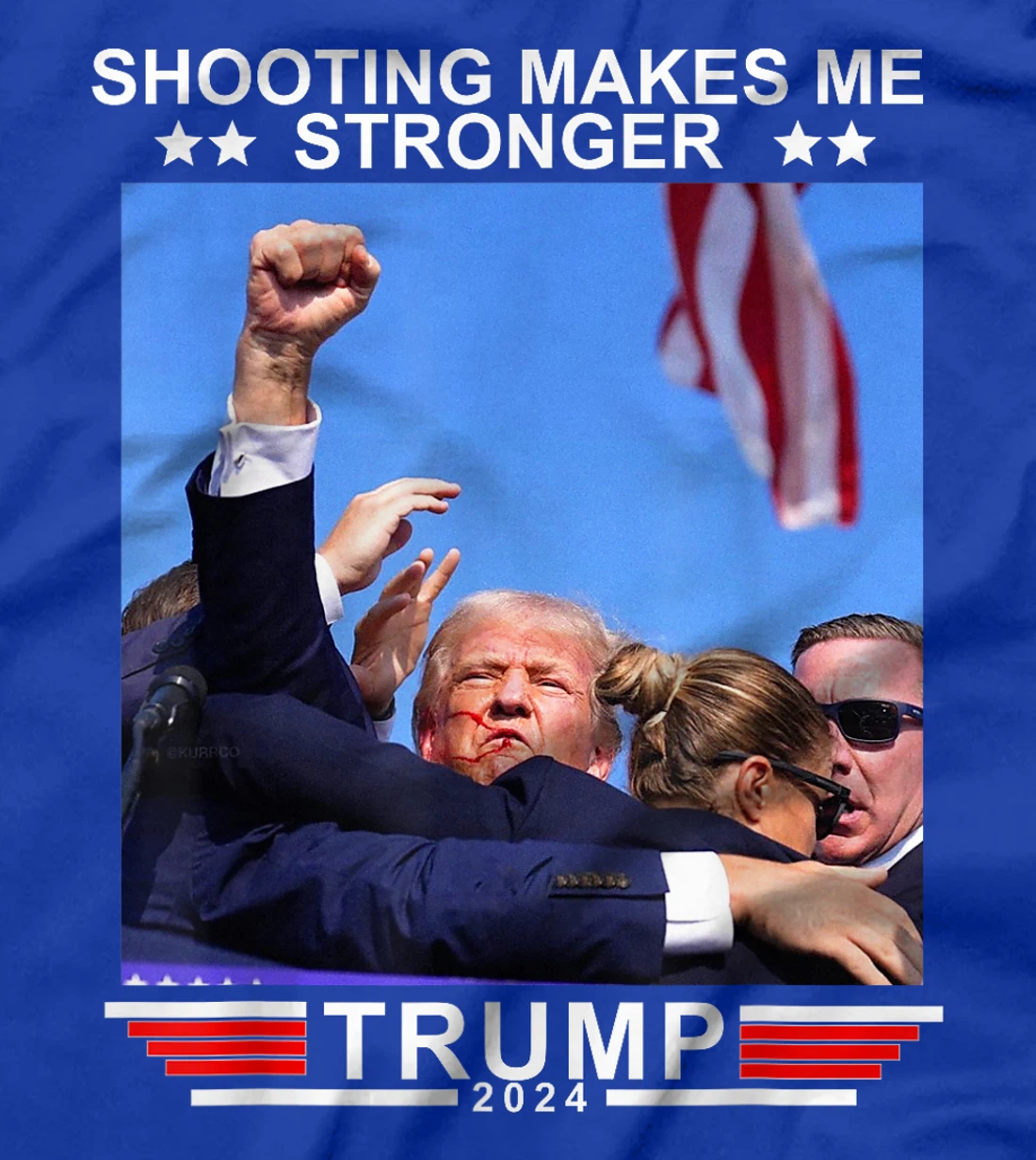 Shooting Makes Me Stronger Trump 2024 T-Shirt