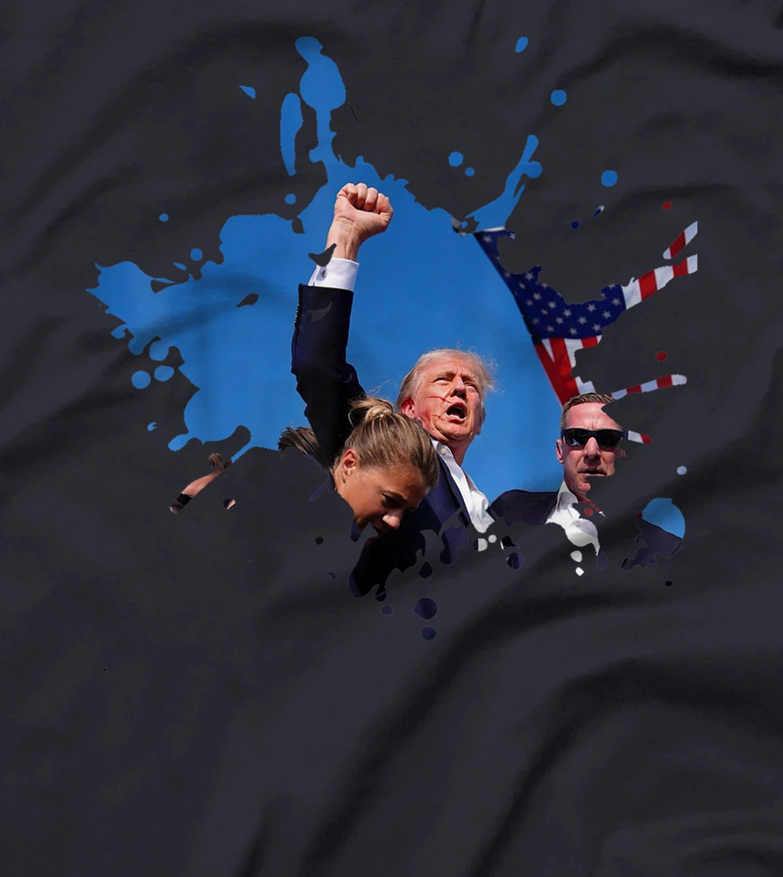 Triumphant Trump: Defend Democracy Political T-Shirt