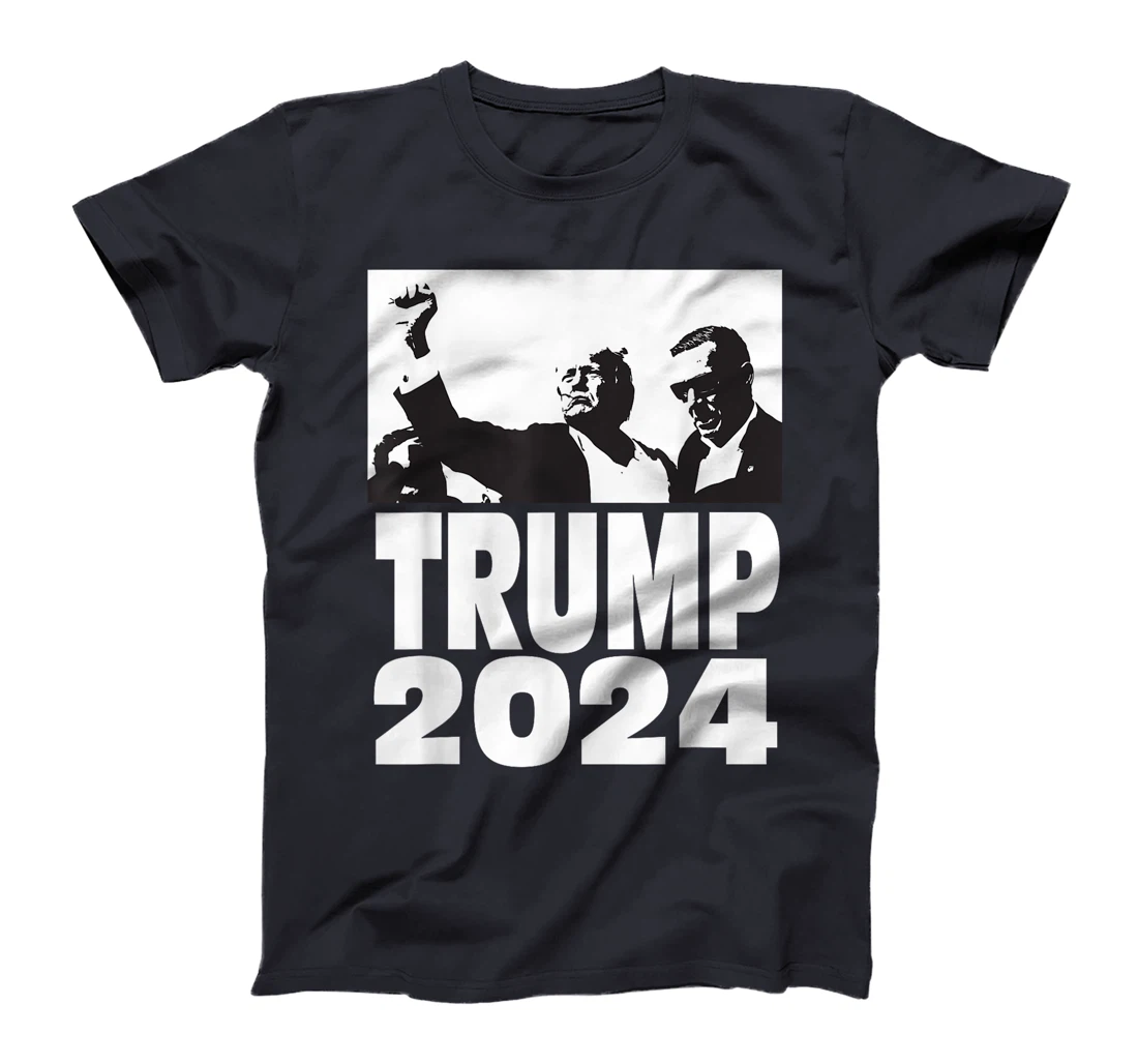 Trump 2024 Bulletproof Teflon Don Rally Shooting Fist Pump T-Shirt