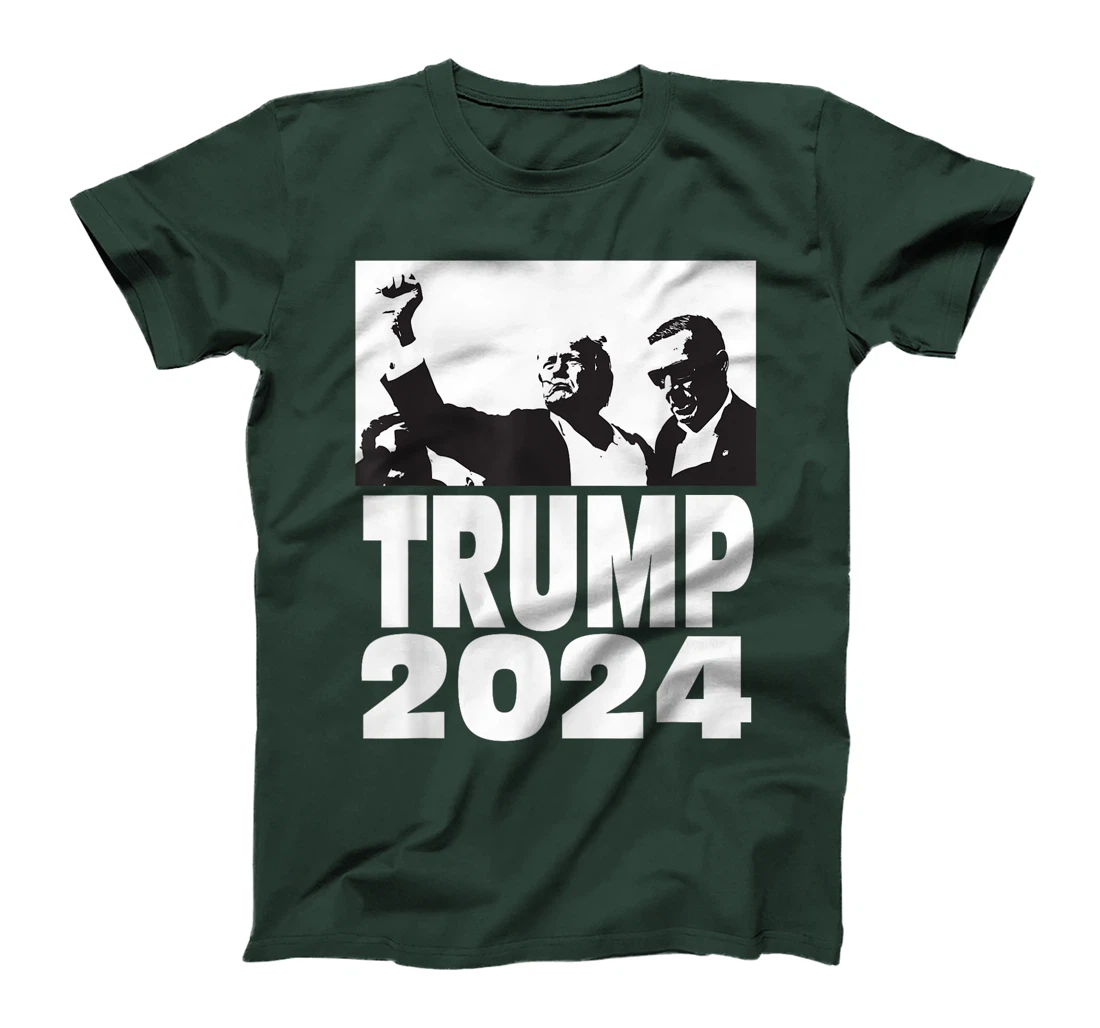 Trump 2024 Bulletproof Teflon Don Rally Shooting Fist Pump T-Shirt