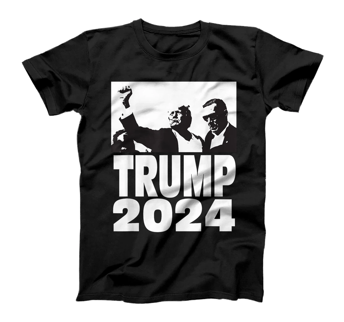 Trump 2024 Bulletproof Teflon Don Rally Shooting Fist Pump T-Shirt
