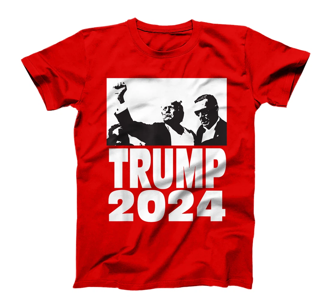 Trump 2024 Bulletproof Teflon Don Rally Shooting Fist Pump T-Shirt