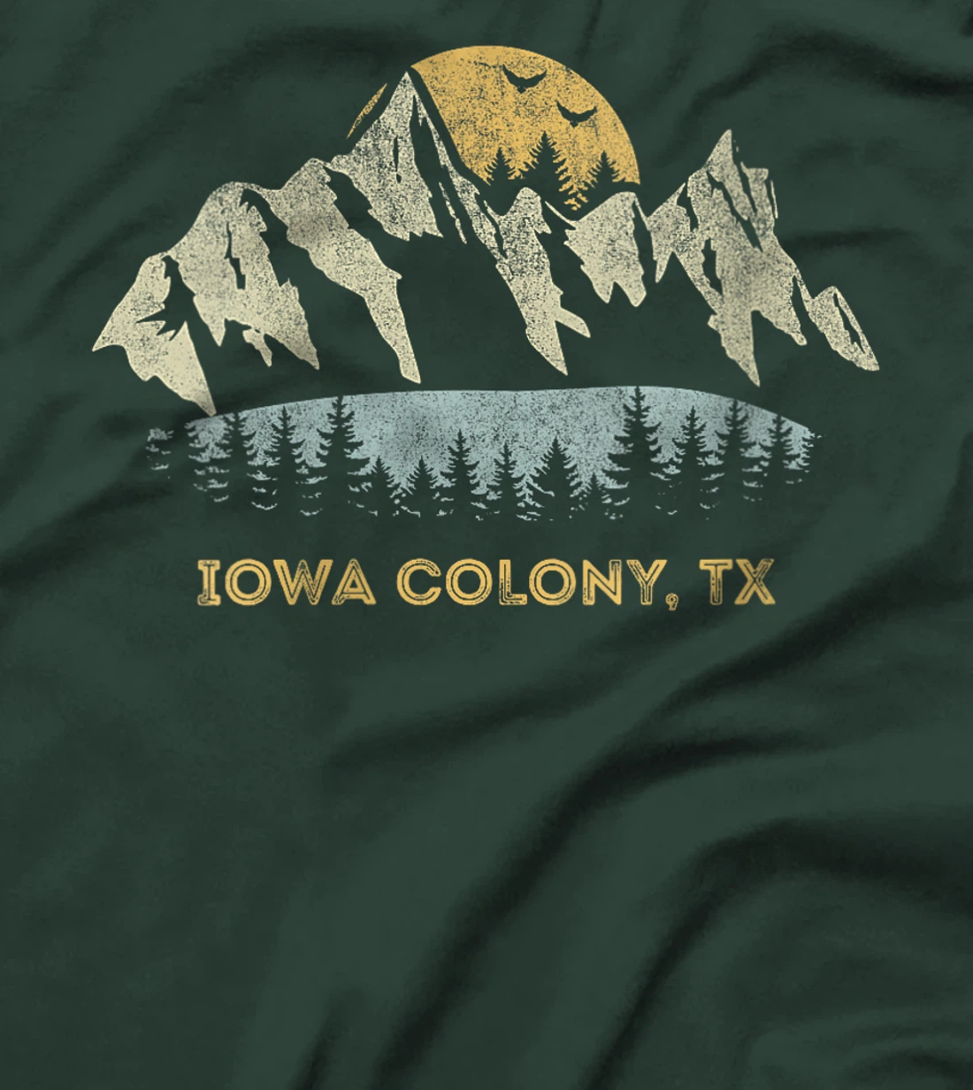 Womens Iowa Colony Texas Mountain Sunset Sunrise TX T-Shirt