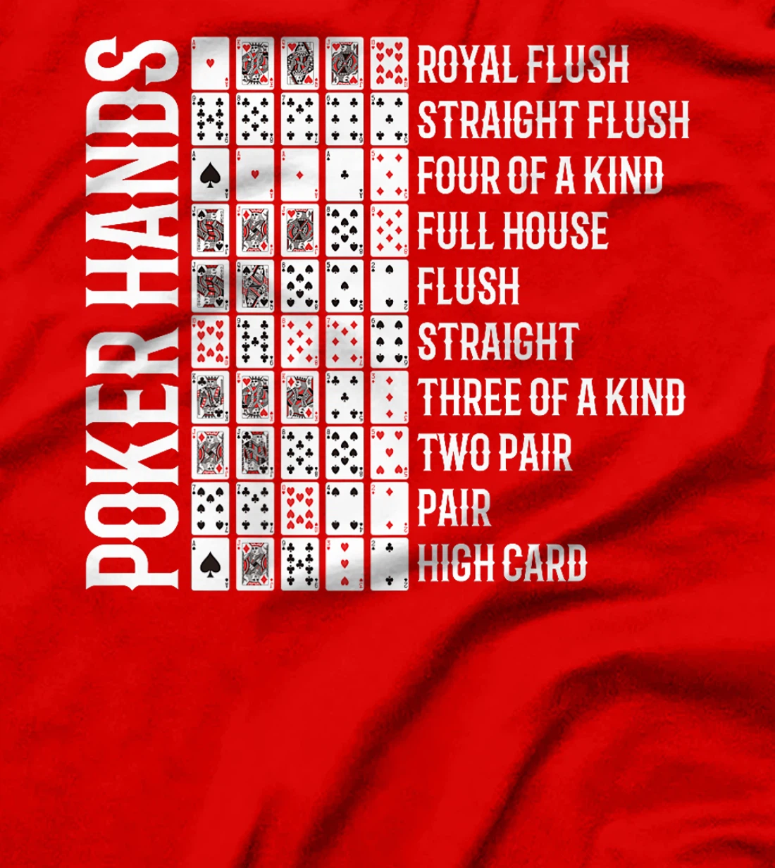 Womens Poker Tournament POKER HANDS Texas Holdem Funny Poker Player T-Shirt